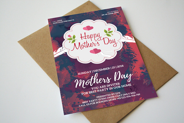 Mother Day Celebration Invitation