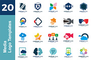 20 Logo Media Templates Bundle