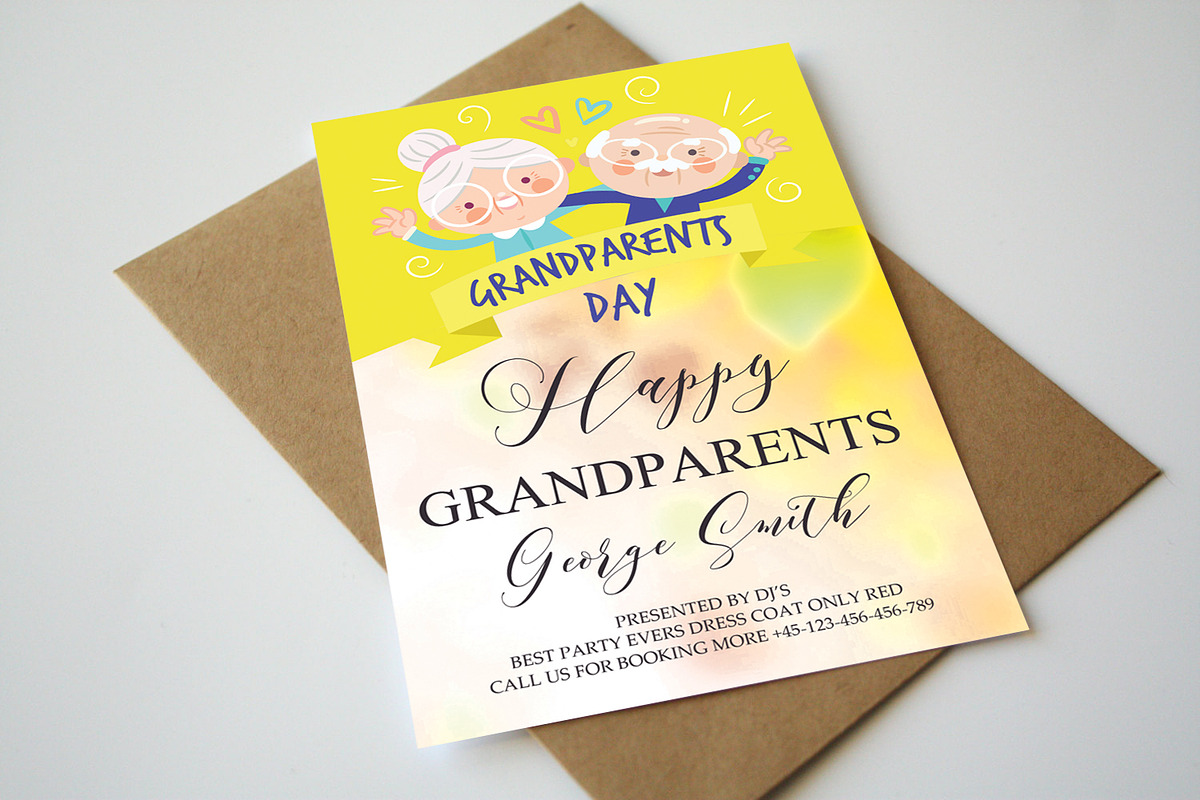 Happy Grandparents Day Card in Card Templates - product preview 8