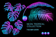 Tropical Neon leaves 