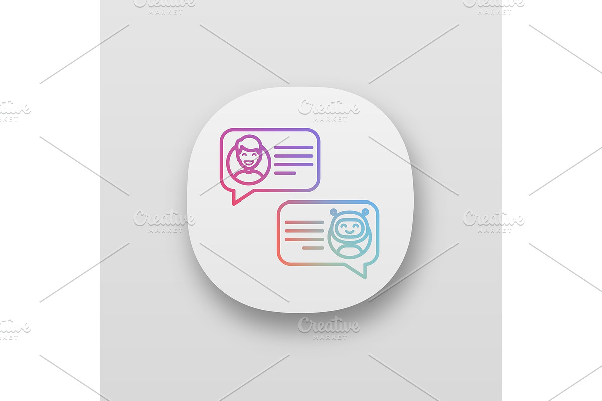 Support chatbot app icon in Icons - product preview 8