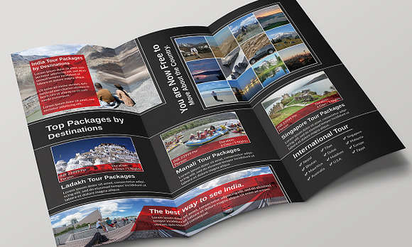 Travel Tri Fold Brochure New in Brochure Templates - product preview 1