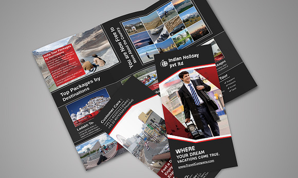 Travel Tri Fold Brochure New in Brochure Templates - product preview 2