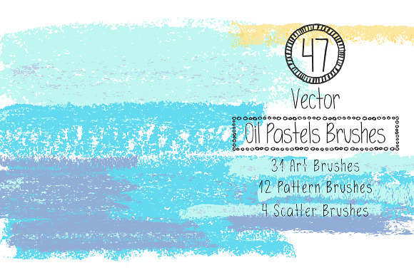 Vector Oil Pastels Brushes in Add-Ons - product preview 4