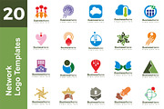 20 Logo Network Templates Bundle
