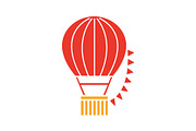 Hot air balloon festival icon