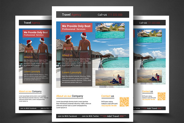 Holiday Travel/Tour Flyer Template