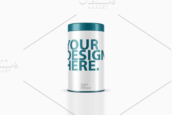 Metal CAN Packaging PSD Mockup in Product Mockups - product preview 3