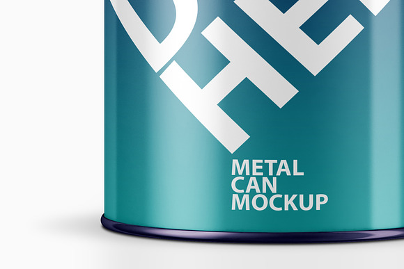 Metal CAN Packaging PSD Mockup in Product Mockups - product preview 4