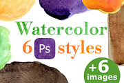 Watercolor PC style for text