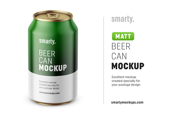 Beer can mockup / 330 ml