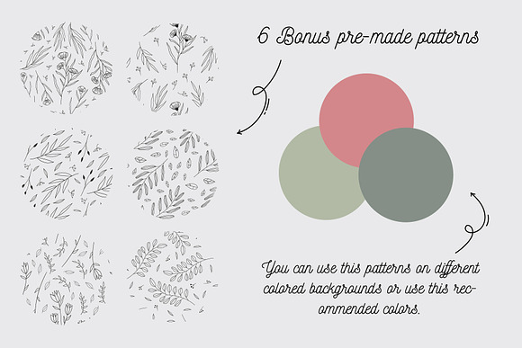 110 Hand-drawn botanical elements in Illustrations - product preview 4