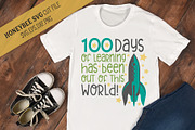100 Days of Learning Rocket SVG 