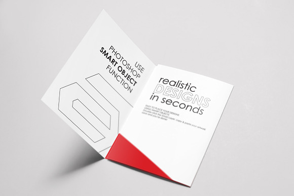 A4 or A5 Trifold Mockups in Print Mockups - product preview 3