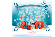 Christmas holiday background. Vector