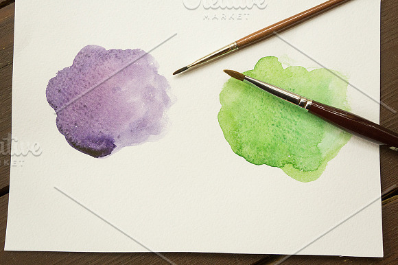 Watercolor PC style for text in Photoshop Layer Styles - product preview 5