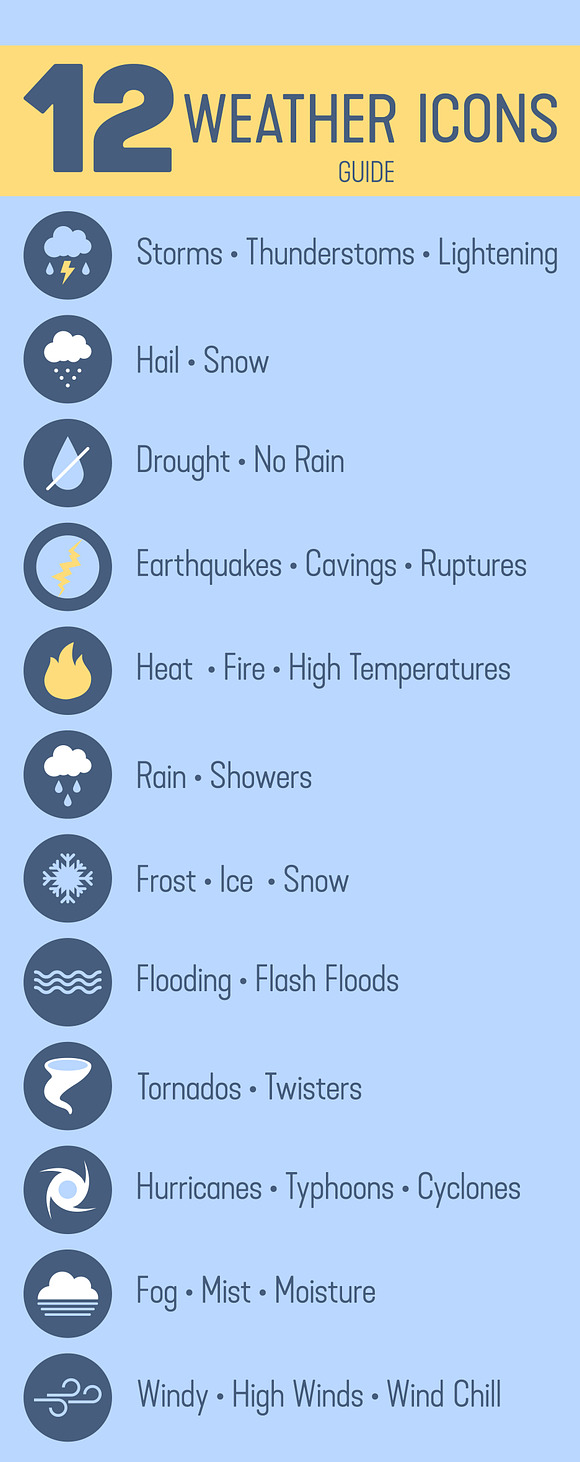 12 Weather Icons in Fall Icons - product preview 4