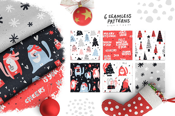 Murry Christmas: festive cats in Illustrations - product preview 6