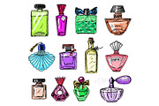 Set of Women's perfume in a