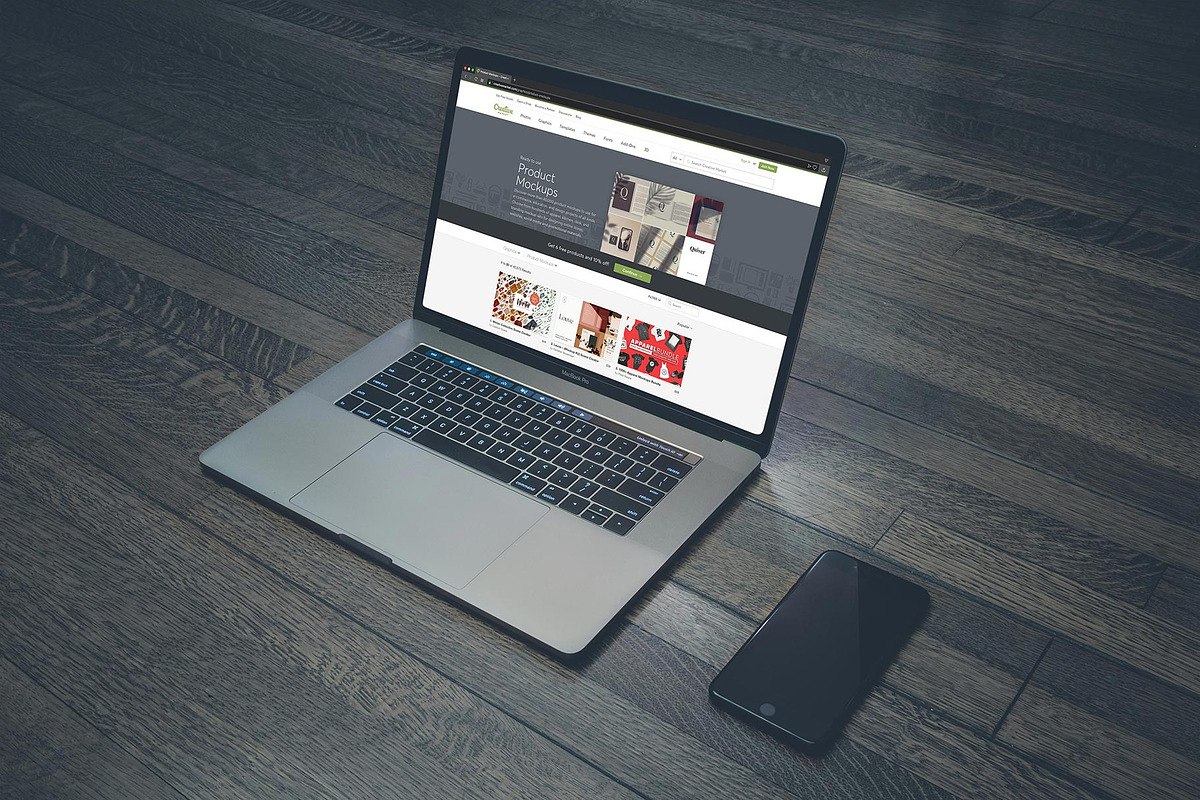 New Macbook Pro Mockup in Mobile & Web Mockups - product preview 8
