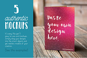 Authentic Greeting Card Mockups V01