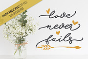 Love Never Fails SVG Cut File