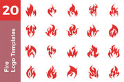 20 Logo Fire Templates Bundle