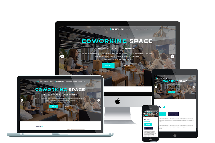 ET Cowork WordPress coworking theme in WordPress Business Themes - product preview 8