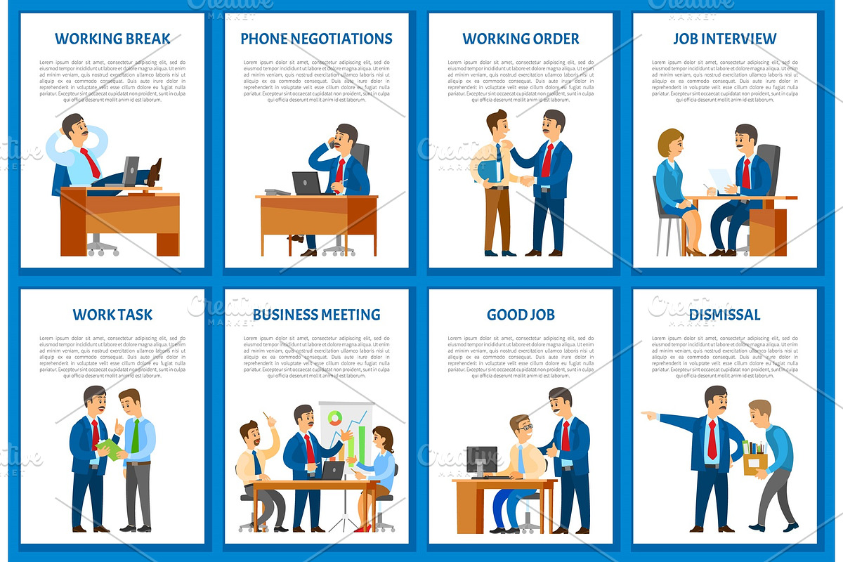 Negotiations on Mobile Phone, Worker in Illustrations - product preview 8