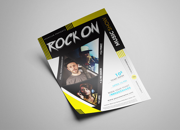 Concert Band Flyer Templates in Flyer Templates - product preview 4