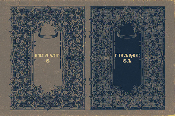 20 Ornamental Vintage Frames 2 in Graphics - product preview 9