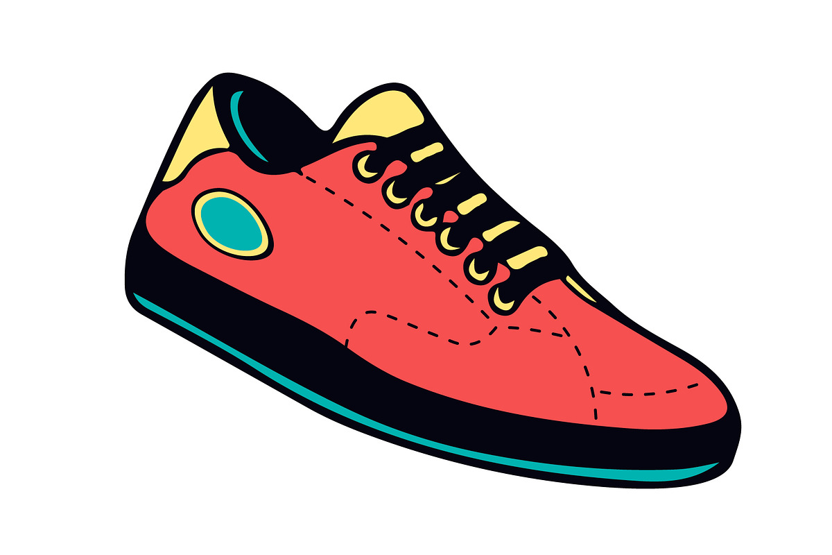 Sport Shoes, Sneakers Vector CustomDesigned