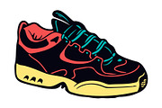 Sport Shoes, Sneakers Vector 