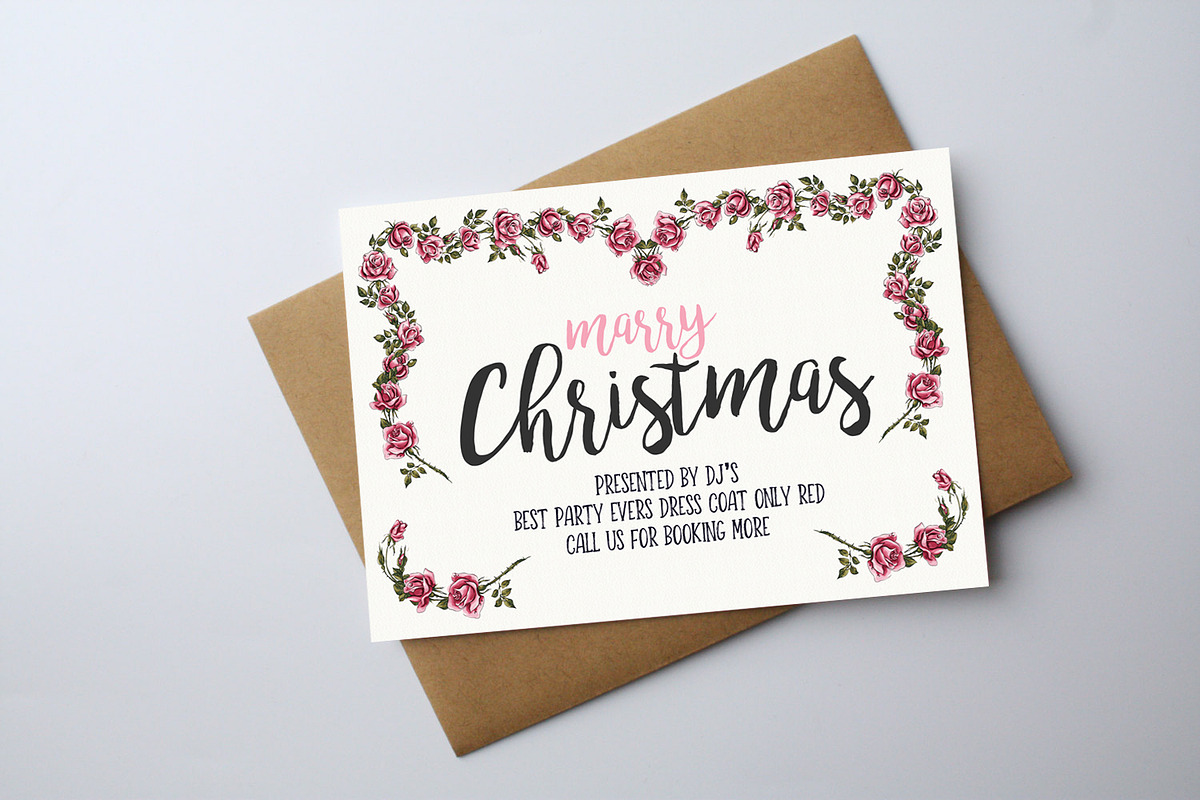 Merry Christmas Greeting Card in Card Templates - product preview 8
