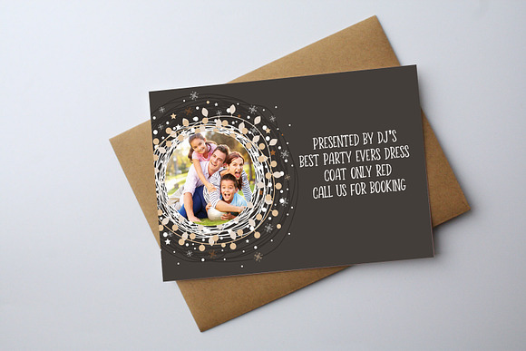 Christmas Card Template Photographer in Postcard Templates - product preview 1