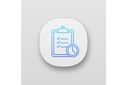 Time management app icon