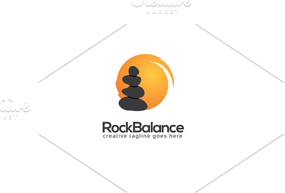 Rock Balancing Logo in Logo Templates - product preview 1