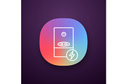 Electric heating boiler app icon