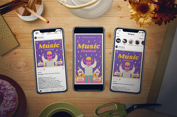 Music Festival Flyer Set in Flyer Templates - product preview 1