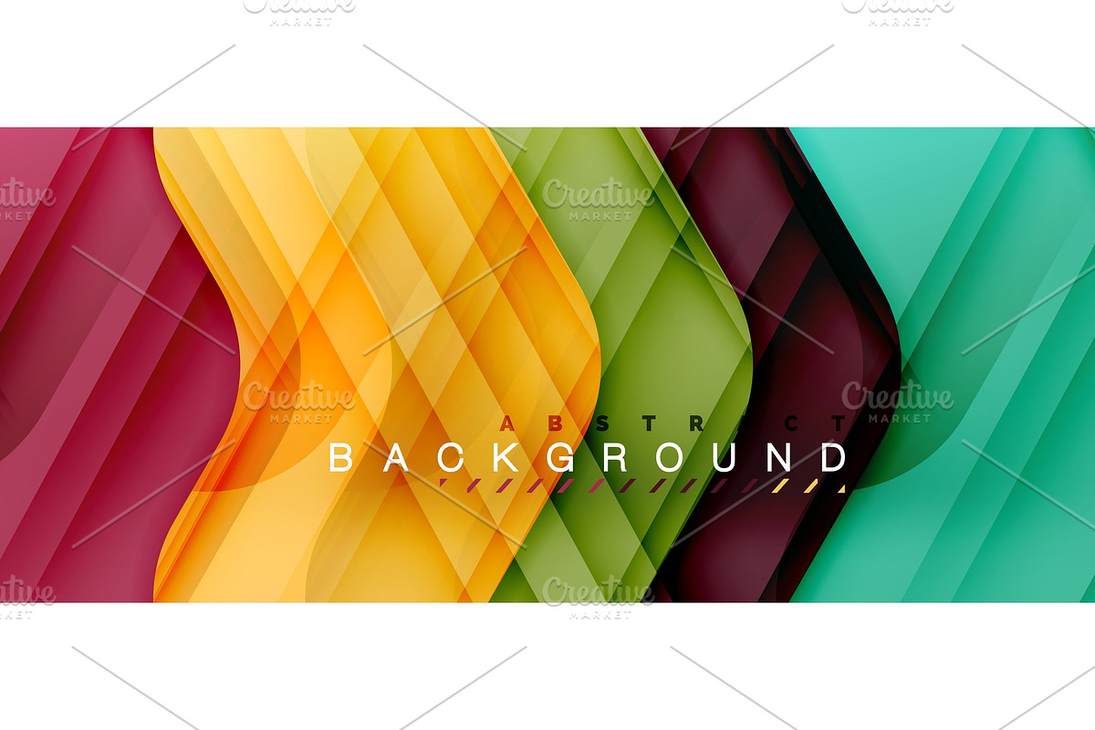 Colorful glossy arrows abstract in Illustrations - product preview 8