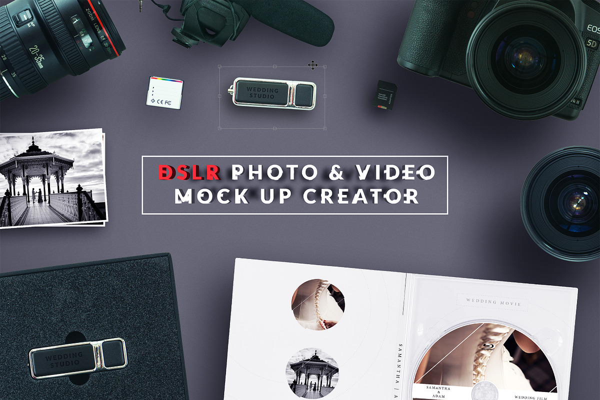 DSLR Photo & Video Mock Up Creator in Scene Creator Mockups - product preview 8