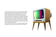 Television set vector illustration
