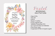 Pastel Wedding Invitation