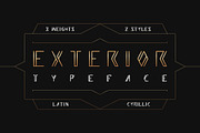 EXTERIOR - 6 fonts