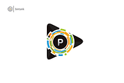 Pixel Play Media - P Letter Logo