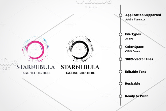 Star Nebula Logo in Logo Templates - product preview 6
