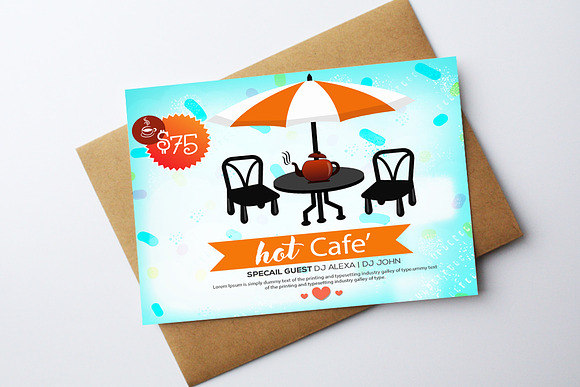 Cafe Psd Card Templates in Wedding Templates - product preview 1