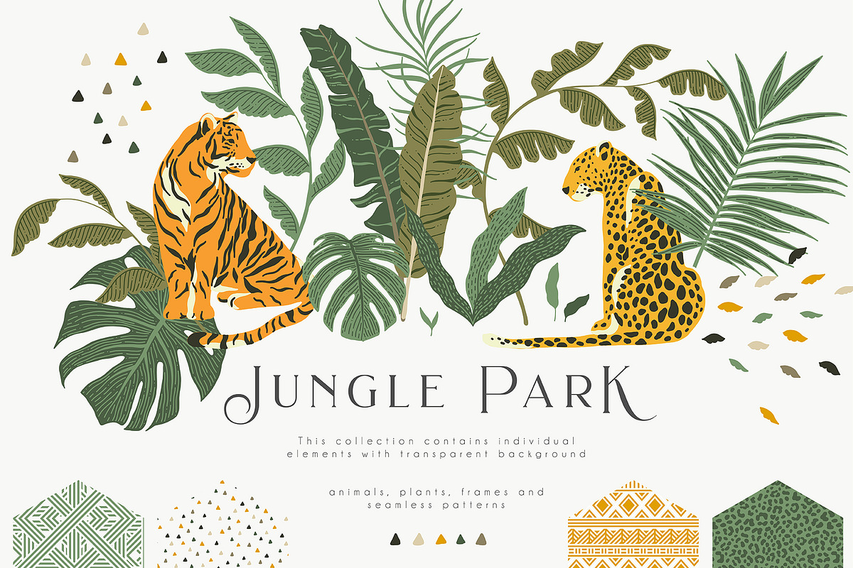 Jungle Park Collection in Illustrations - product preview 8