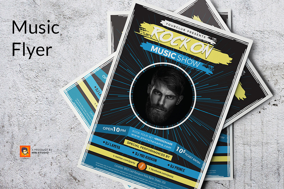 Music Flyer in Flyer Templates - product preview 8