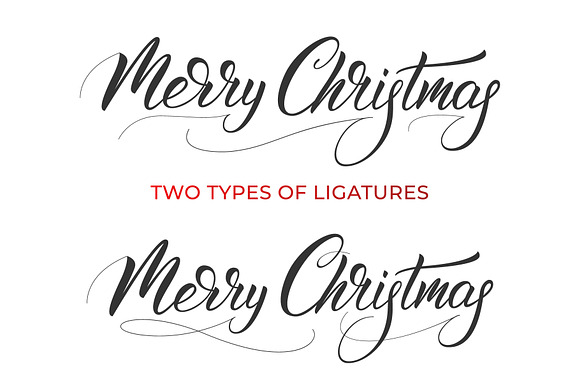 Merry Christmas lettering in Graphics - product preview 3